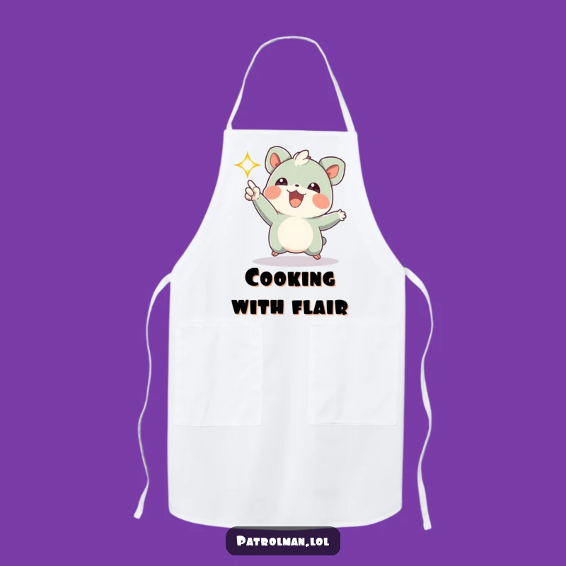 Funny Creature Spotlight Apron - Cook Up Fun Under the Brightest Light