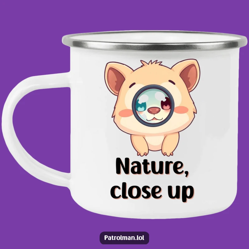 Funny Creature Magnifying Camping Mug - Sip & Investigate Your Adventures Outdoors
