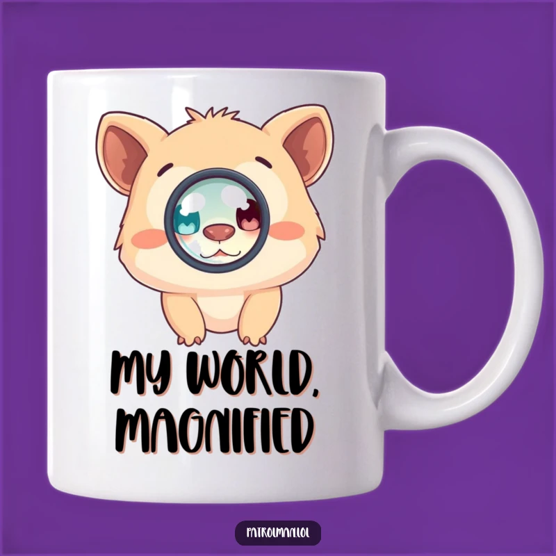 Funny Creature Magnifying Glass Mug - A Humorous Gift for the Curious Explorer