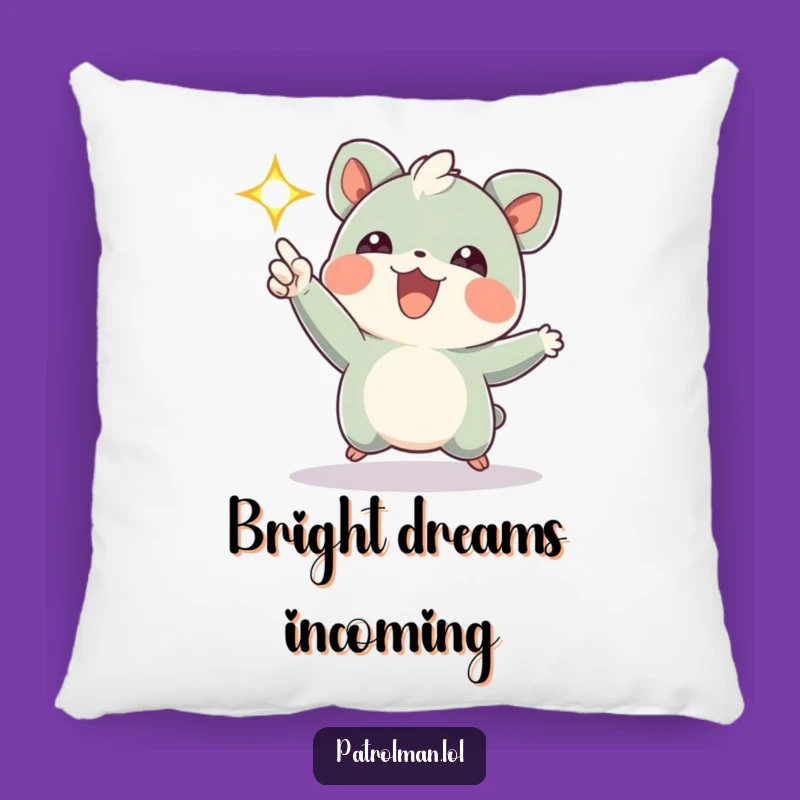 Funny Creature Spotlight Pillow - Cozy Comfort with a Radiant Laugh