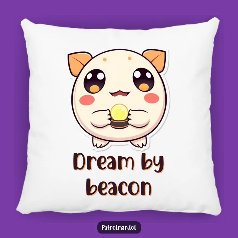 Funny Round Creature Beacon Pillow - Cozy & Bright Decor for Your Space