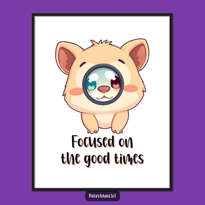 Funny Free Printable Wall Art: Creature Peeking! Quirky Downloadable Home Decor